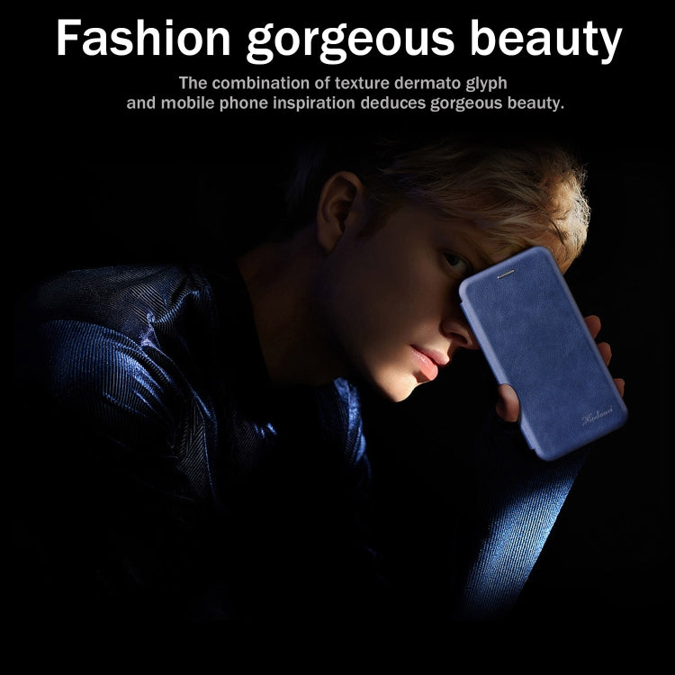Integrated Voltage Retro Texture Magnetic TPU+PU Leather Case with Card Slot & Holder