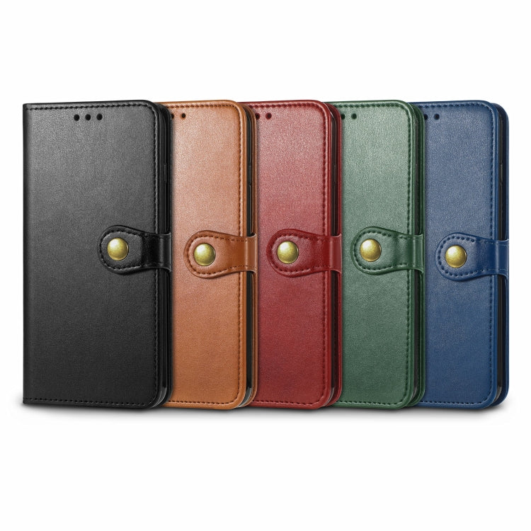 Solid Color Leather Buckle Phone Case with Lanyard & Photo Frame & Card Slot & Wallet & Stand Function, Compatible with Honor V40 5G