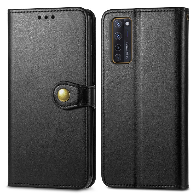 Solid Color Leather Buckle Phone Case with Lanyard & Photo Frame & Card Slot & Wallet & Stand Function, Compatible with ZTE Axon 20 5G