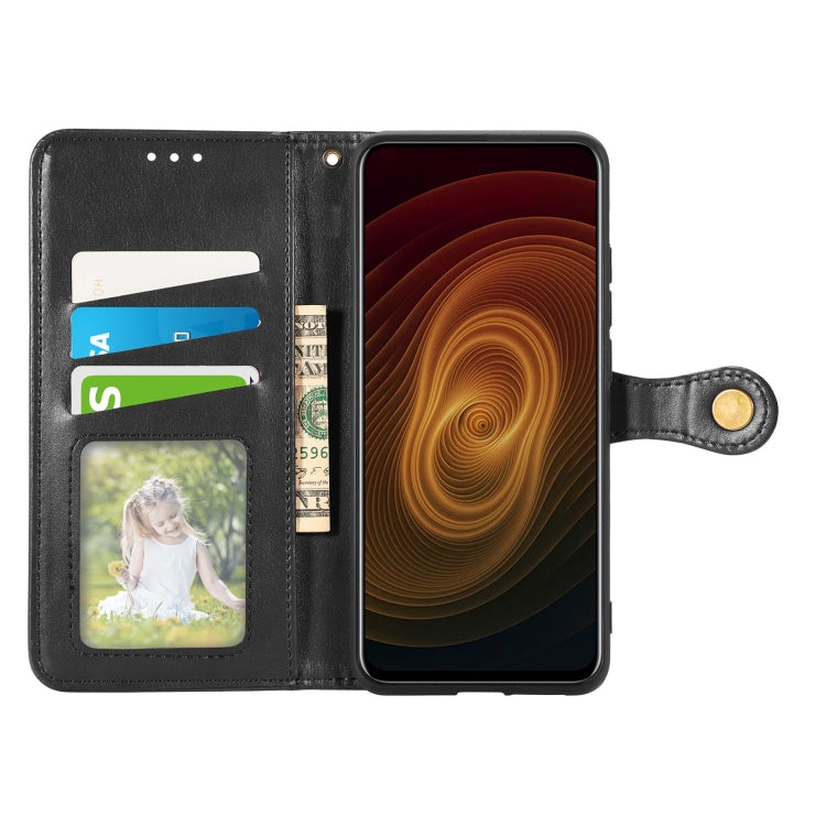 Solid Color Leather Buckle Phone Case with Lanyard & Photo Frame & Card Slot & Wallet & Stand Function, Compatible with ZTE Axon 20 5G