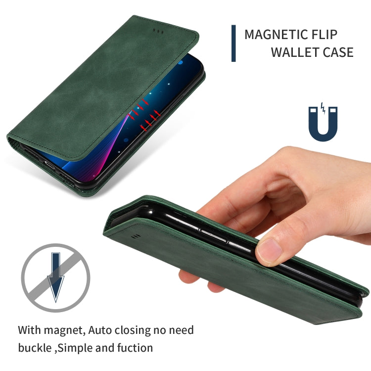Retro Skin Feel Business Magnetic Horizontal Flip Leather Case for iPhone 8 Plus / 7 Plus