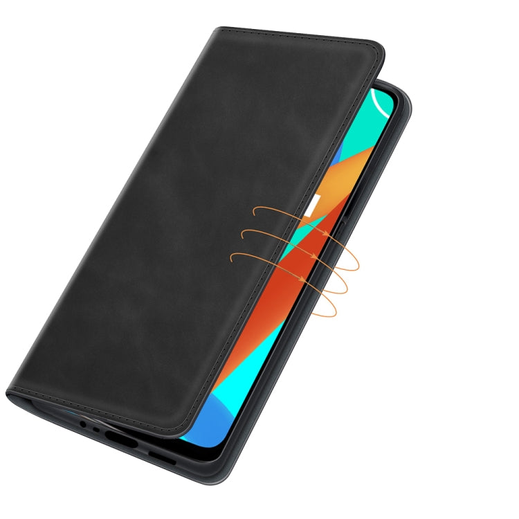 For OPPO Realme V13 5G / Realme 8 5G / Q3i 5G / Q3 5G Retro-skin Business Magnetic Suction Leather Case with Holder & Card Slots & Wallet