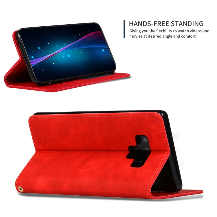 Retro Skin Feel Business Magnetic Horizontal Flip Leather Case for Samsung Galaxy NOTE 9三星