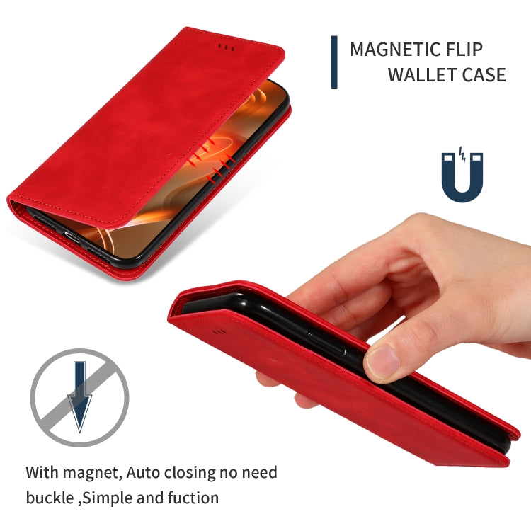 Retro Skin Feel Business Magnetic Horizontal Flip Leather Case for Samsung Galaxy A20 & A30