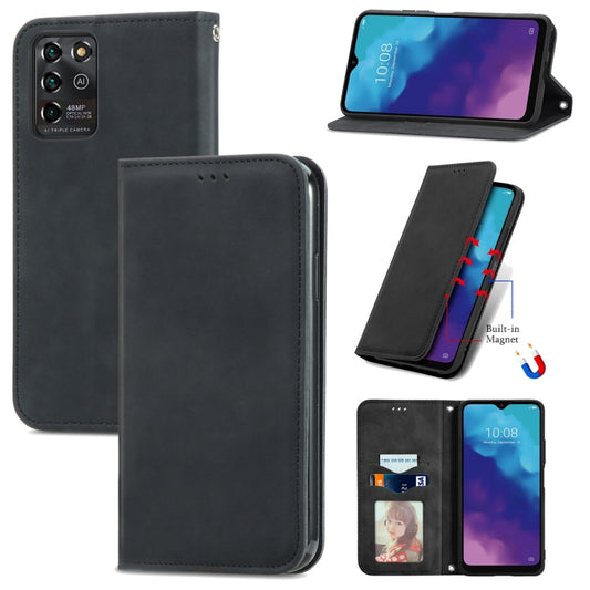 Retro Skin Feel Business Magnetic Horizontal Flip Leather Case With Holder & Card Slots & Wallet & Photo Frame