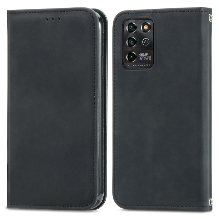 Retro Skin Feel Business Magnetic Horizontal Flip Leather Case With Holder & Card Slots & Wallet & Photo Frame