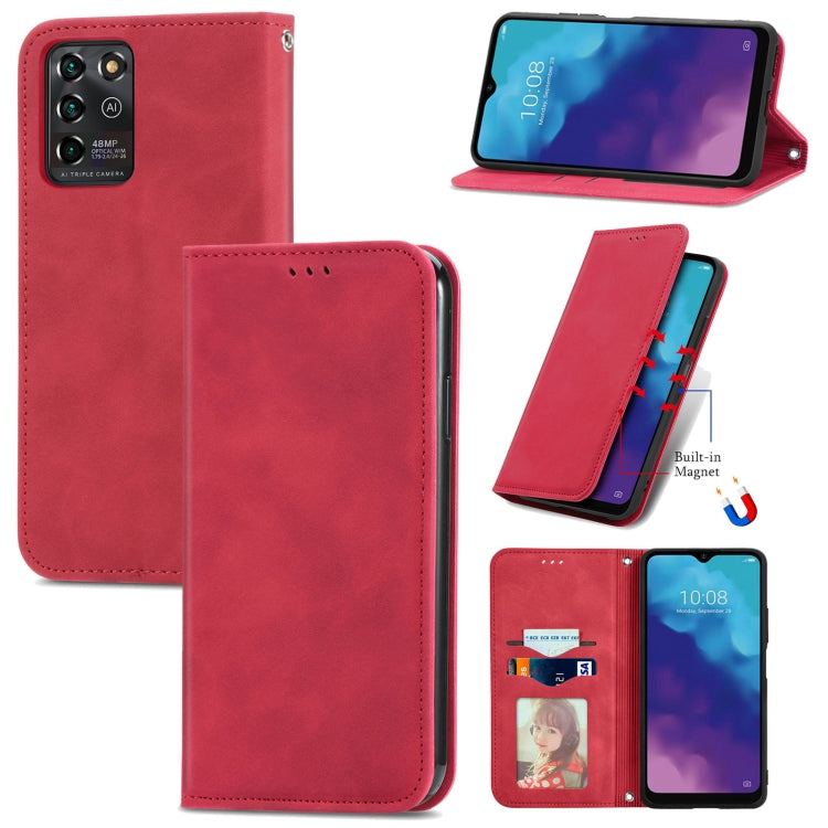 Retro Skin Feel Business Magnetic Horizontal Flip Leather Case With Holder & Card Slots & Wallet & Photo Frame