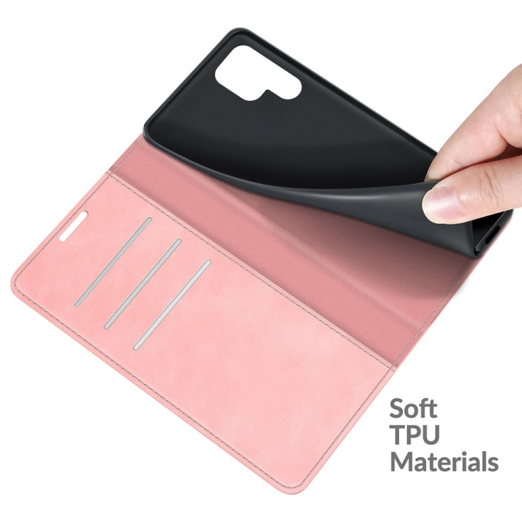 For Samsung Galaxy S22 Ultra 5G Retro-skin Business Magnetic Suction Leather Case with Holder & Card Slots & Wallet