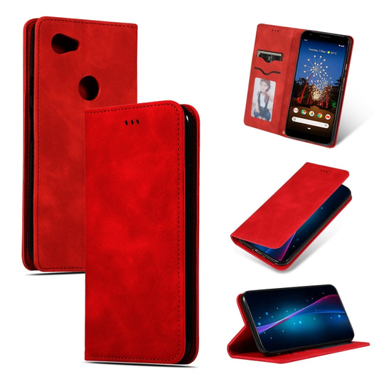 Retro Skin Feel Business Magnetic Horizontal Flip Leather Case for Google Pixel 3A XL
