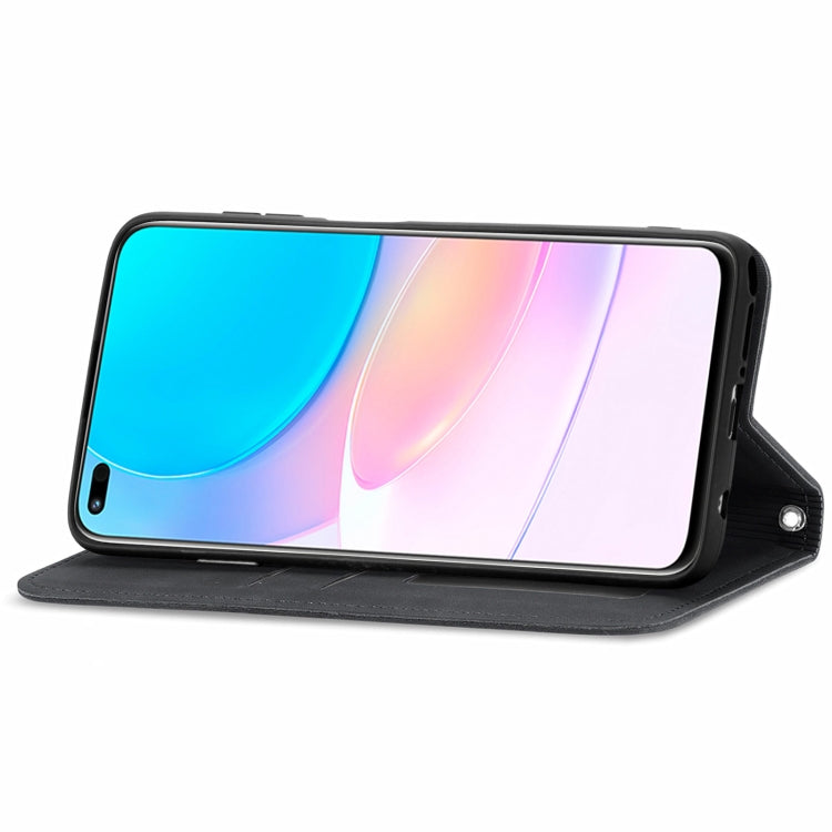 Retro Skin Feel Magnetic Horizontal Flip Leather Case with Holder & Card Slots & Wallet & Photo Frame