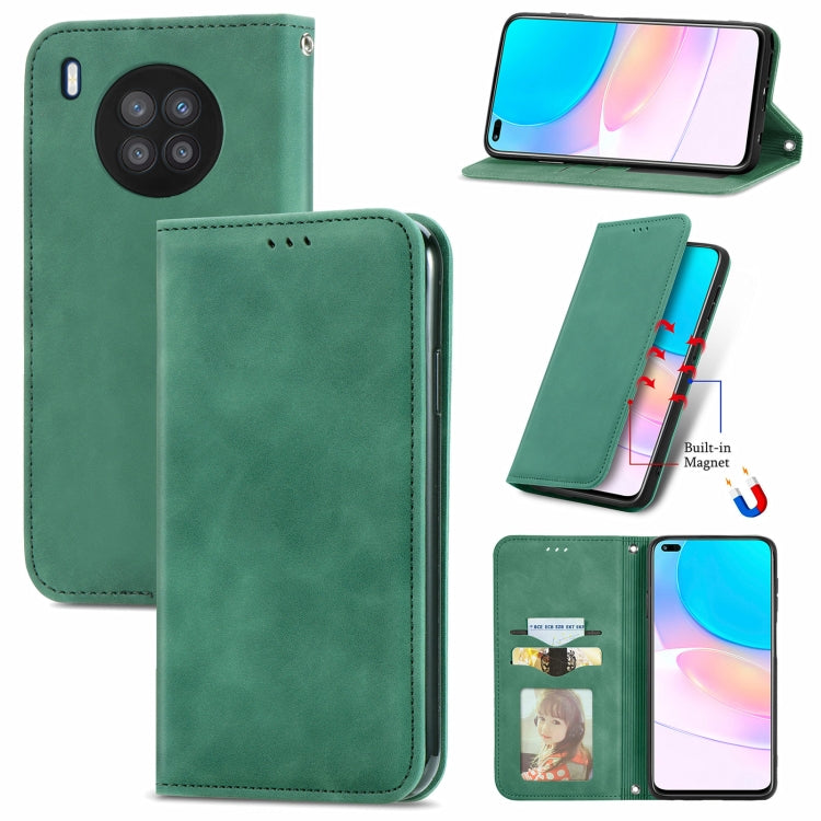 Retro Skin Feel Magnetic Horizontal Flip Leather Case with Holder & Card Slots & Wallet & Photo Frame