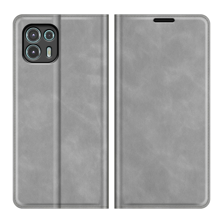 For Motorola Edge 20 lite Retro-skin Business Magnetic Suction Phone Leather Case with Holder & Card Slots & Wallet