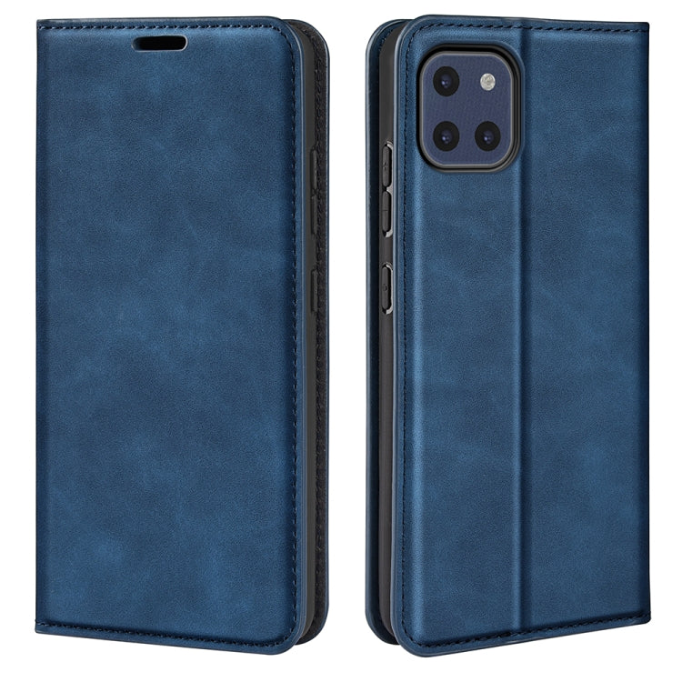 For Samsung Galaxy A03 166mm Retro-skin Magnetic Leather Case with Holder & Card Slots & Wallet