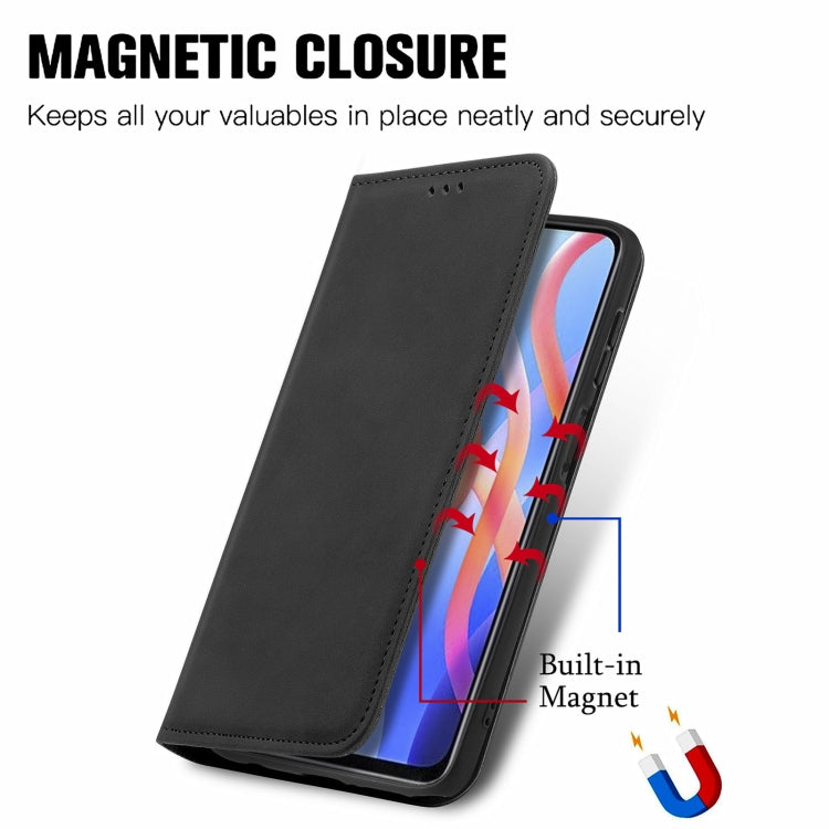 Retro Skin Feel Magnetic Horizontal Flip Leather Case