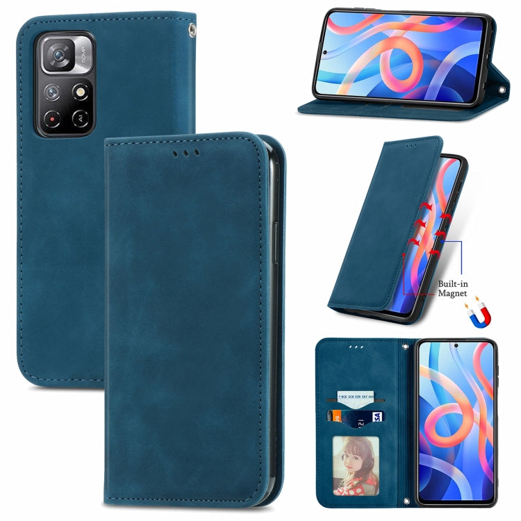 Retro Skin Feel Magnetic Horizontal Flip Leather Case