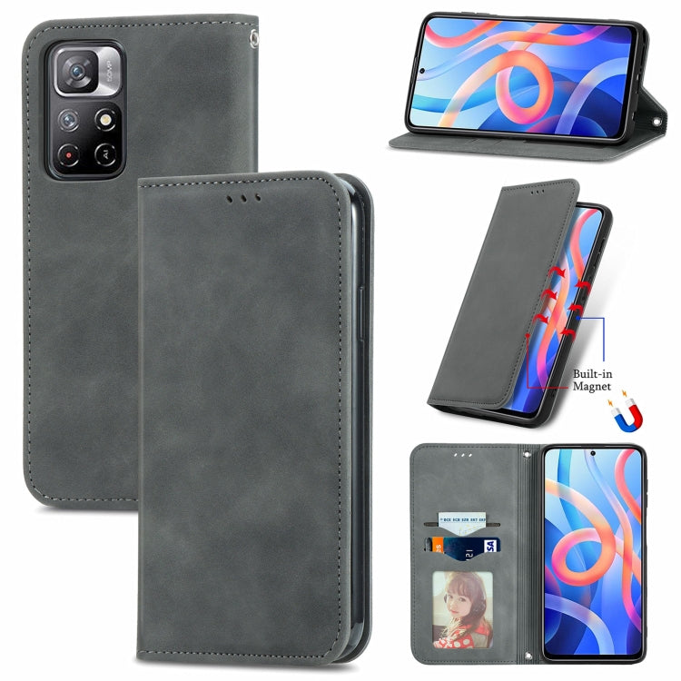 Retro Skin Feel Magnetic Horizontal Flip Leather Case