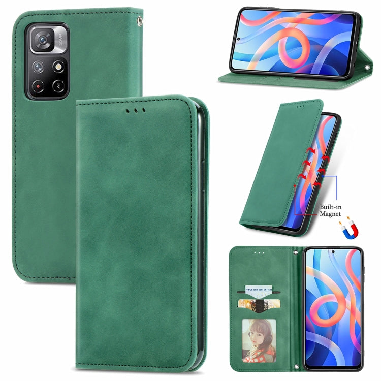 Retro Skin Feel Magnetic Horizontal Flip Leather Case