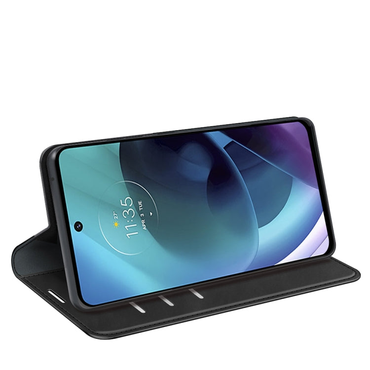 For Motorola Moto G51 5G Retro-skin Magnetic Suction Leather Phone Case