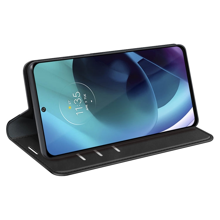 For Motorola Moto G71 5G Retro-skin Magnetic Suction Leather Phone Case