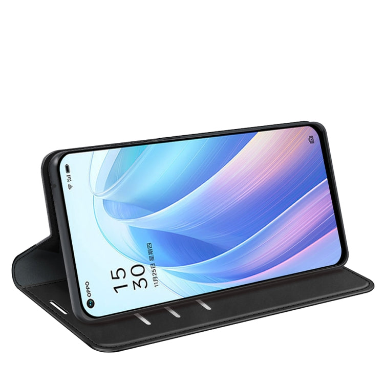 For OPPO Reno 7 5G Retro-skin Magnetic Suction Leather Phone Case