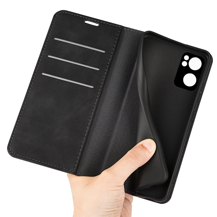 For OPPO Reno 7 5G Retro-skin Magnetic Suction Leather Phone Case