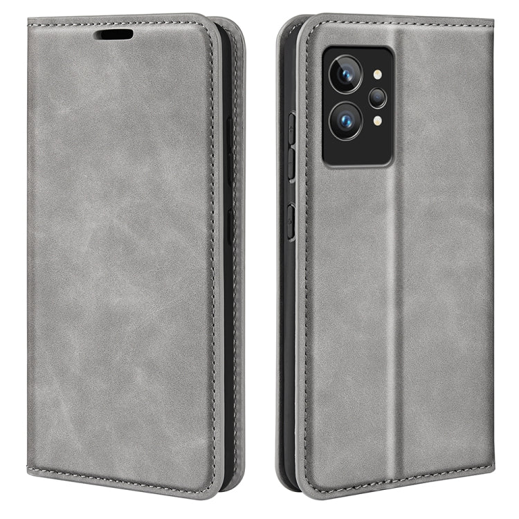 For OPPO Realme GT2 Pro 5G Retro-skin Magnetic Suction Leather Phone Case