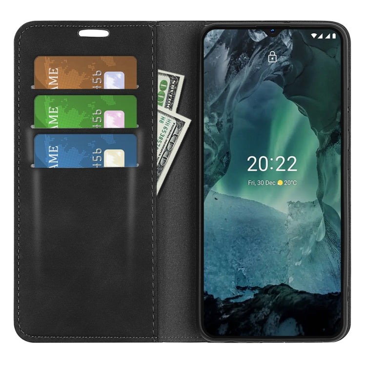 For Nokia G11/G21 Retro-skin Magnetic Suction Leather Phone Case