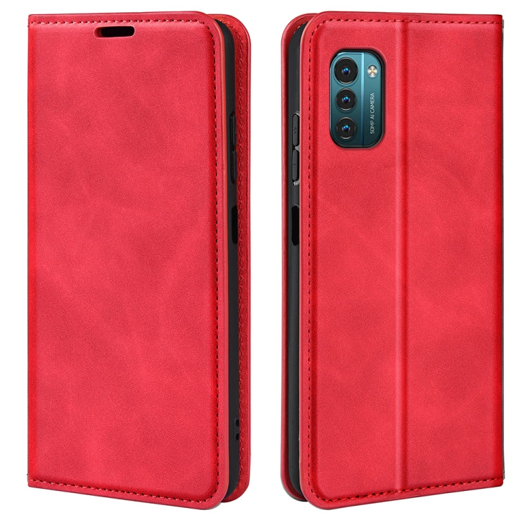 For Nokia G11/G21 Retro-skin Magnetic Suction Leather Phone Case