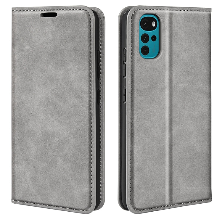 For Motorola Moto G22 4G Retro-skin Magnetic Suction Leather Phone Case