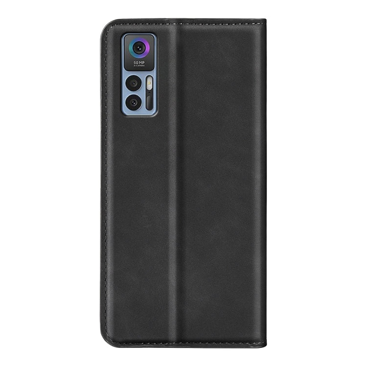 For TCL 30 5G / 30+ Retro-skin  Magnetic Suction Leather Phone Case