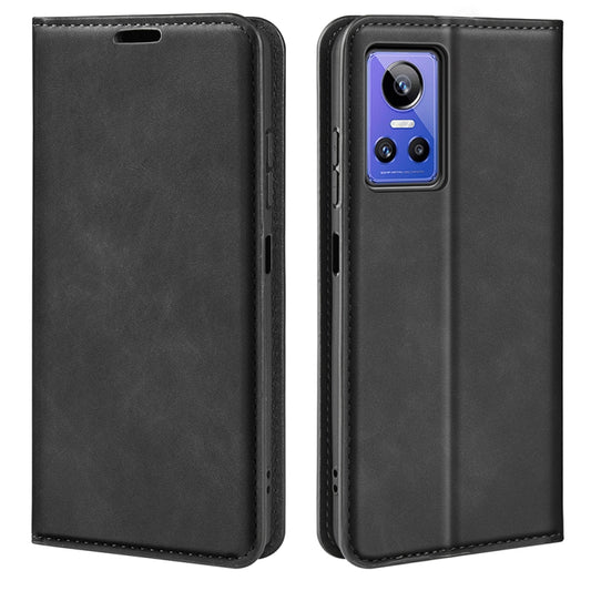 For OPPO Realme GT Neo 3 Retro-skin Magnetic Suction Leather Phone Case