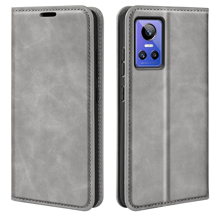 For OPPO Realme GT Neo 3 Retro-skin Magnetic Suction Leather Phone Case