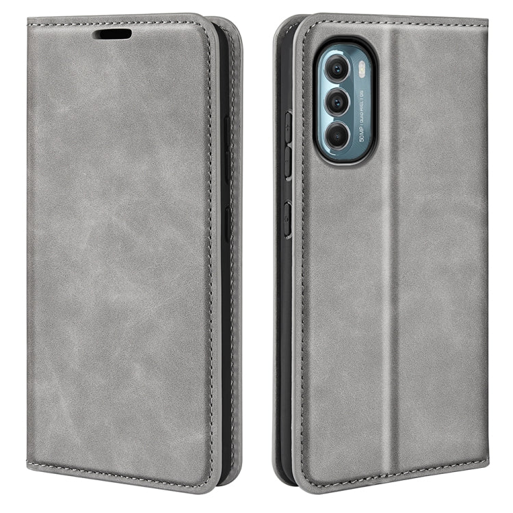 For Motorola Moto G 5G 2022 Retro-skin  Magnetic Suction Leather Phone Case