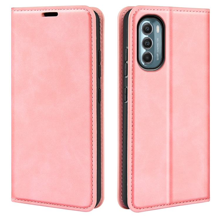 For Motorola Moto G 5G 2022 Retro-skin  Magnetic Suction Leather Phone Case
