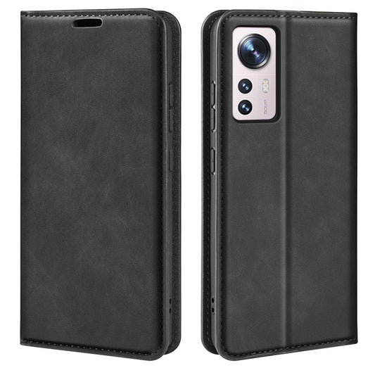 For Xiaomi 12 Lite Retro-skin Magnetic Suction Leather Phone Case