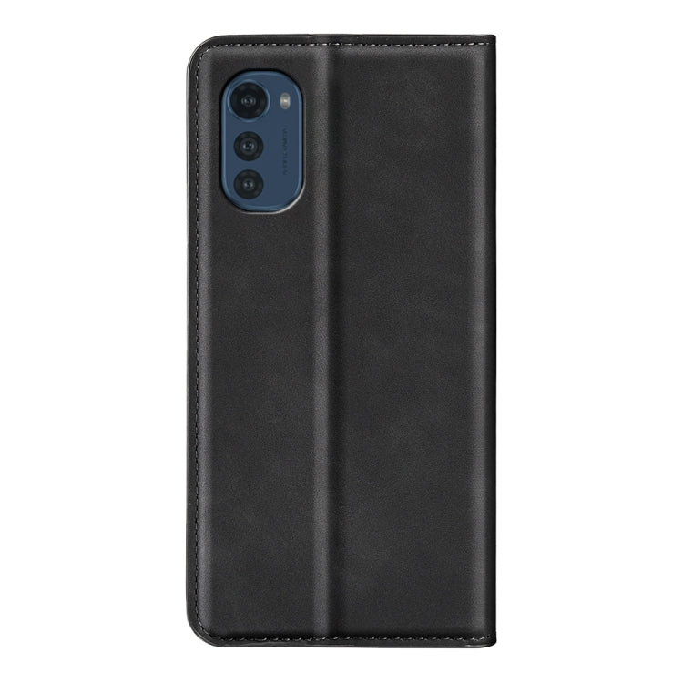 For Motorola Moto E32 4G Retro-skin  Magnetic Suction Leather Phone Case