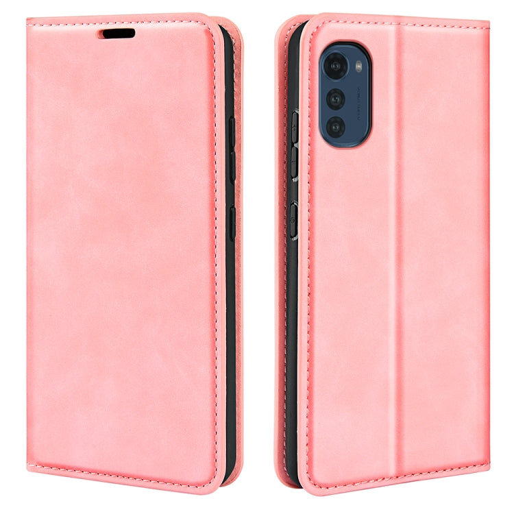 For Motorola Moto E32 4G Retro-skin  Magnetic Suction Leather Phone Case