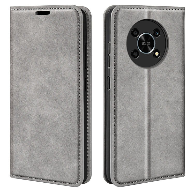 For Honor X30 / Magic 4 Lite Retro-skin Magnetic Suction Leather Phone Case