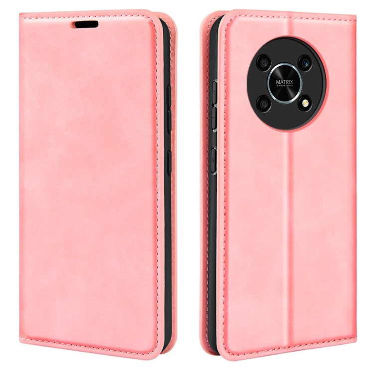 For Honor X30 / Magic 4 Lite Retro-skin Magnetic Suction Leather Phone Case