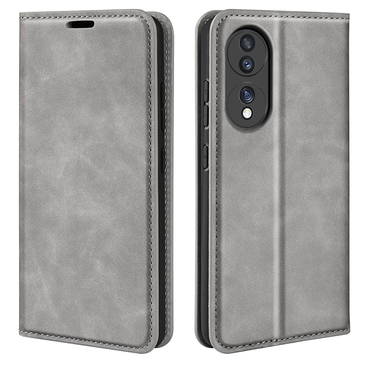 For HuaWei Honor 70 Retro-skin Magnetic Suction Leather Phone Case