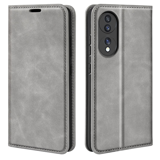 For HuaWei Honor 70 Retro-skin Magnetic Suction Leather Phone Case