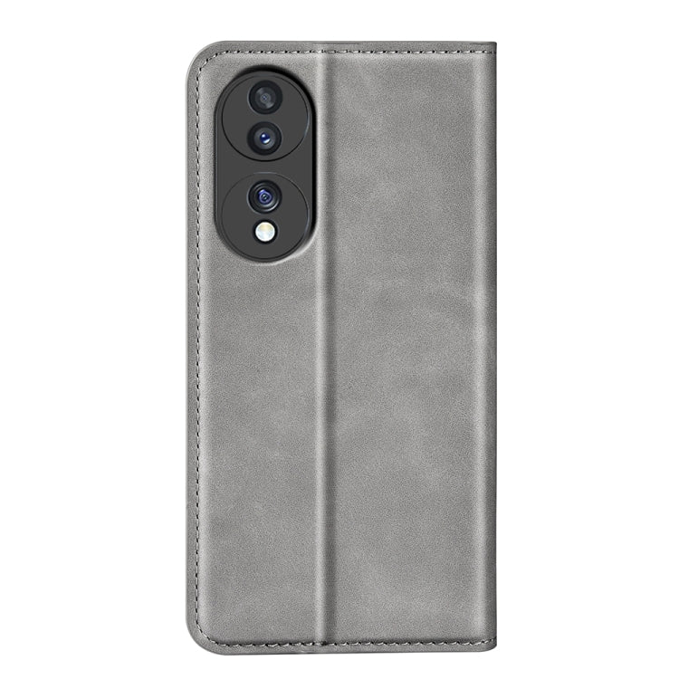 For HuaWei Honor 70 Retro-skin Magnetic Suction Leather Phone Case