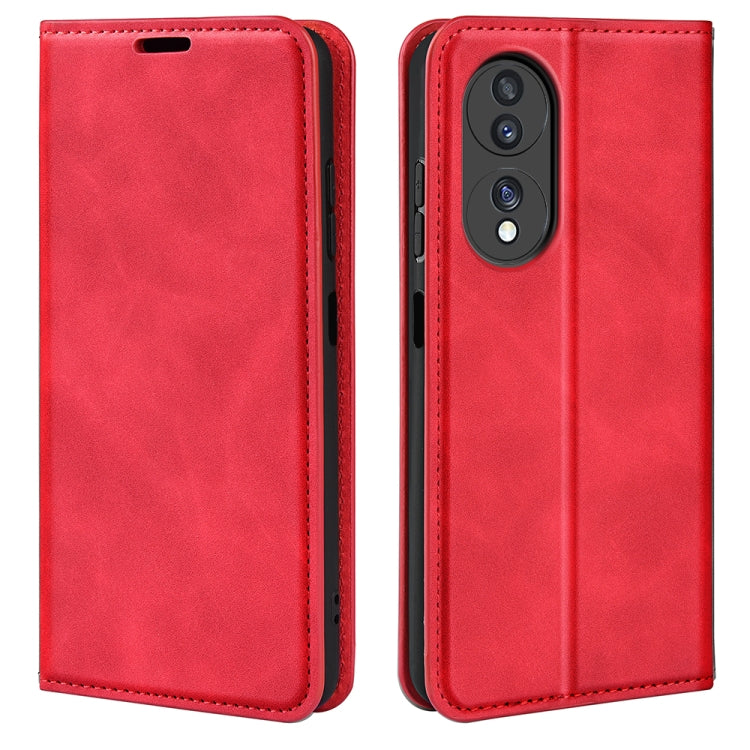 For HuaWei Honor 70 Retro-skin Magnetic Suction Leather Phone Case