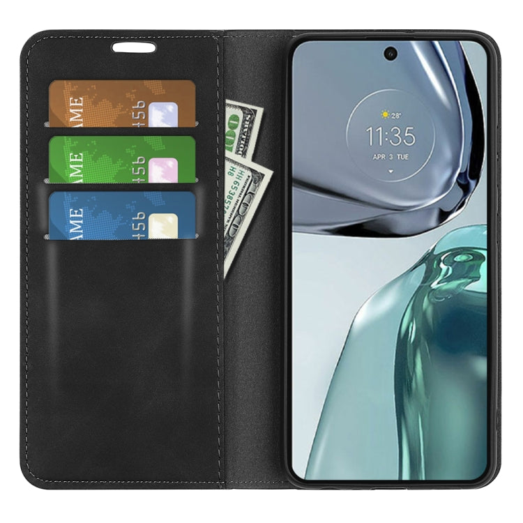 For Motorola G62 5G Retro-skin  Magnetic Suction Leather Phone Case