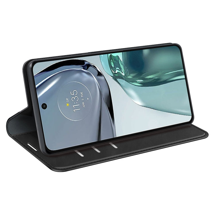 For Motorola G62 5G Retro-skin  Magnetic Suction Leather Phone Case