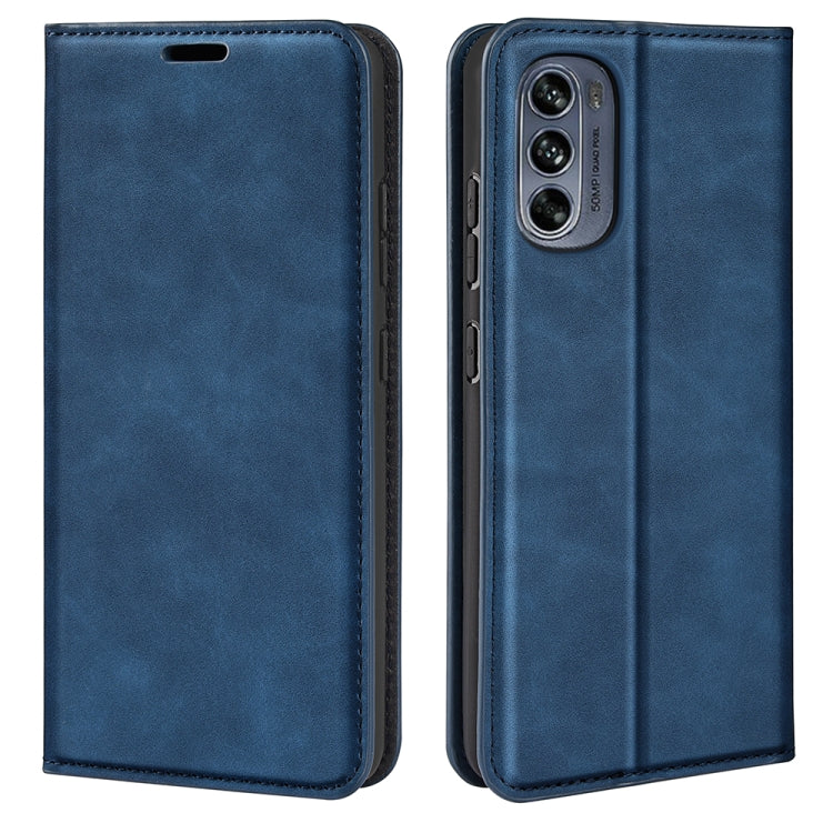 For Motorola G62 5G Retro-skin  Magnetic Suction Leather Phone Case