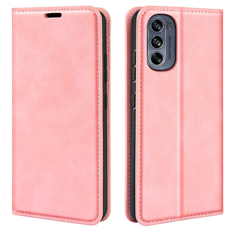 For Motorola G62 5G Retro-skin  Magnetic Suction Leather Phone Case