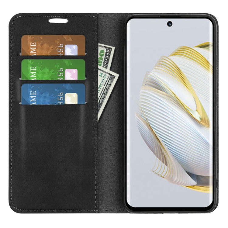 For Huawei Nova 10 Pro Retro-skin  Magnetic Suction Leather Phone Case