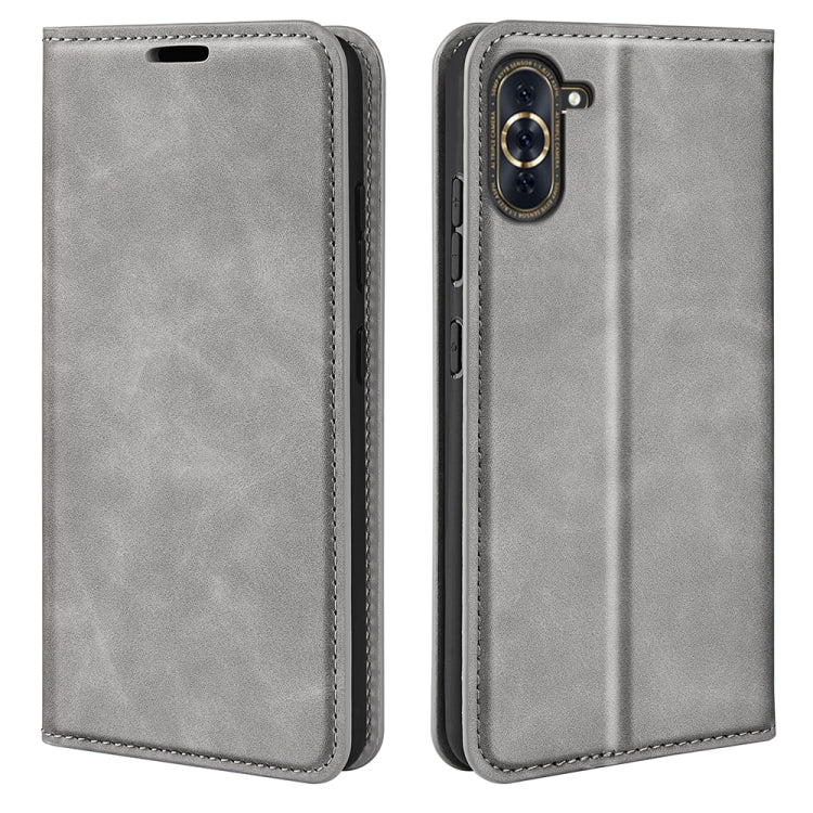 For Huawei Nova 10 Pro Retro-skin  Magnetic Suction Leather Phone Case