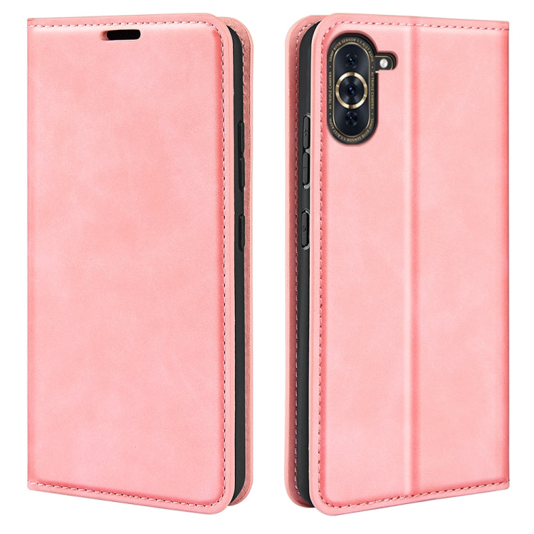 For Huawei Nova 10 Pro Retro-skin  Magnetic Suction Leather Phone Case
